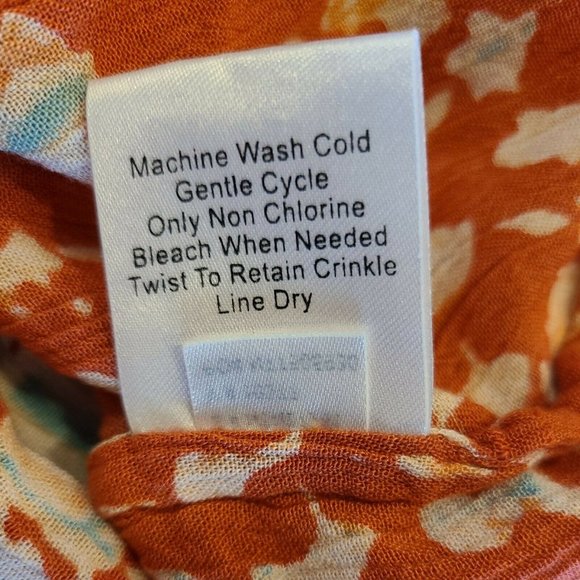 NORM THOMPSON Women's Size Small Boho Maxi Dress Multicolor Ruched Relaxed VTG - Picture 11 of 13